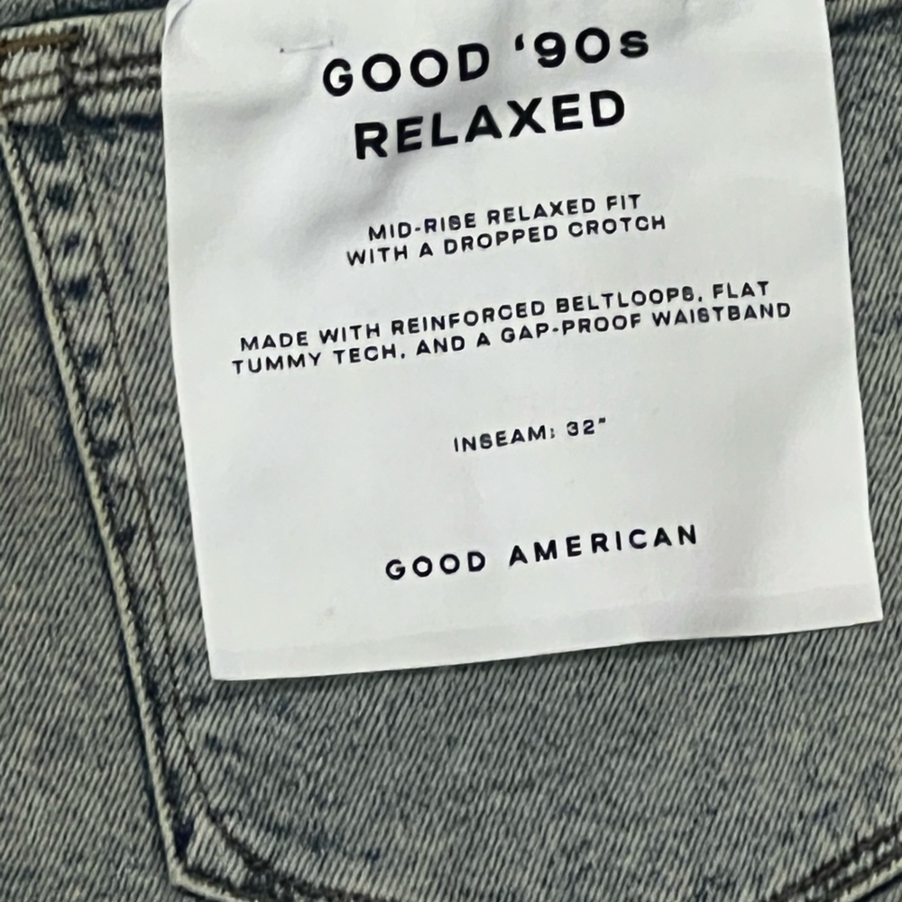 Good American Good ’90 Relaxed Jeans – Size 00 | NWT | Blue690 - Picture 9 of 10